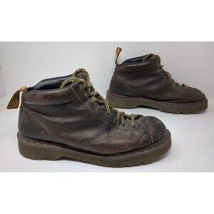 Vintage Dr Martens Ankle Boots UK 9 US Women 11 Men 10 Brown Chunky ENGLAND 8287